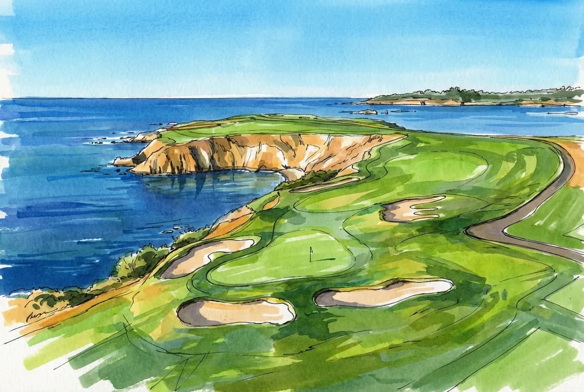 Pebble Beach Golf Links illustration