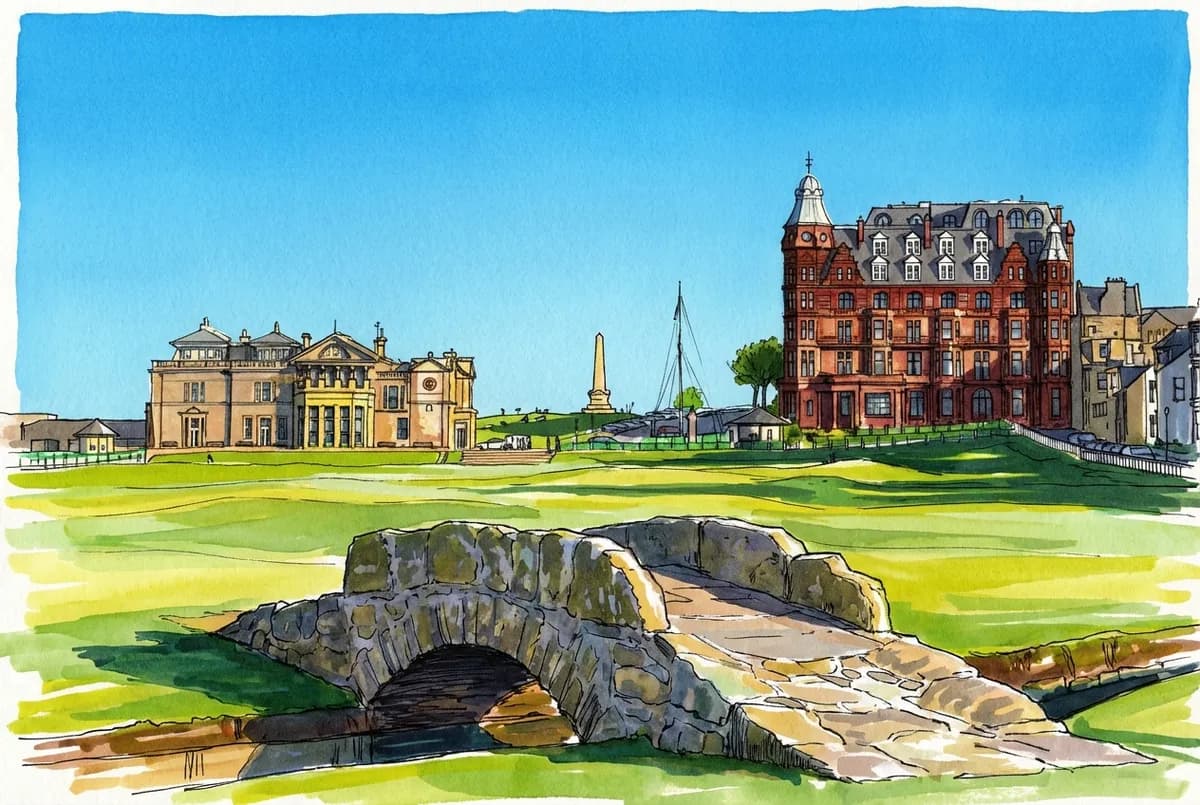 St Andrews Old Course illustration