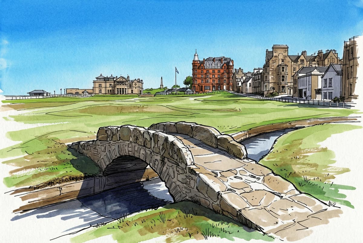 Top 100 Golf homepage hero artwork